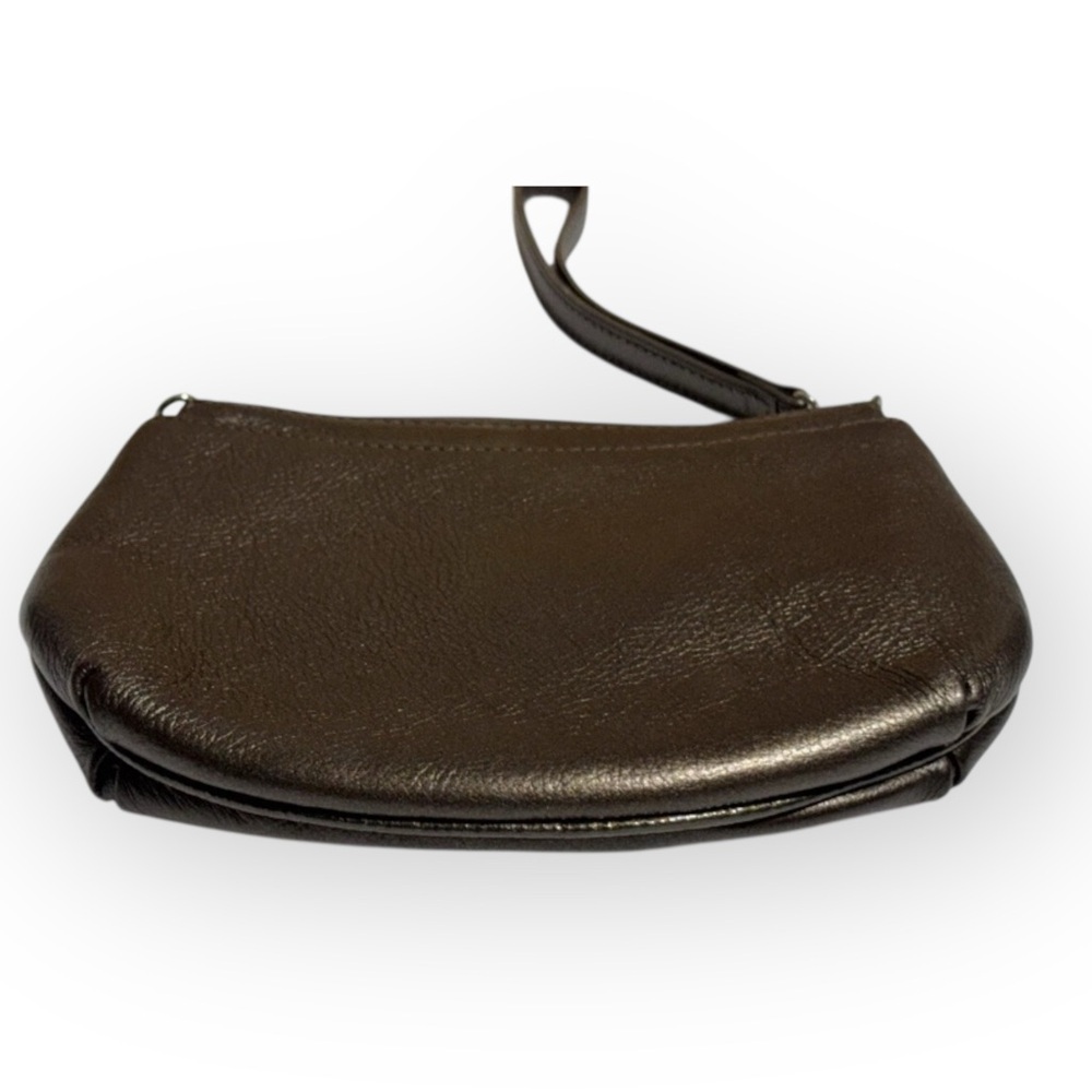 Brighton Leather Coin Pouch Brown Flower Small Purse - Picture 9 of 11